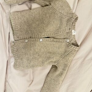 Egg by Susan Lazar Sparkle Tan Cardigan - 4Y
